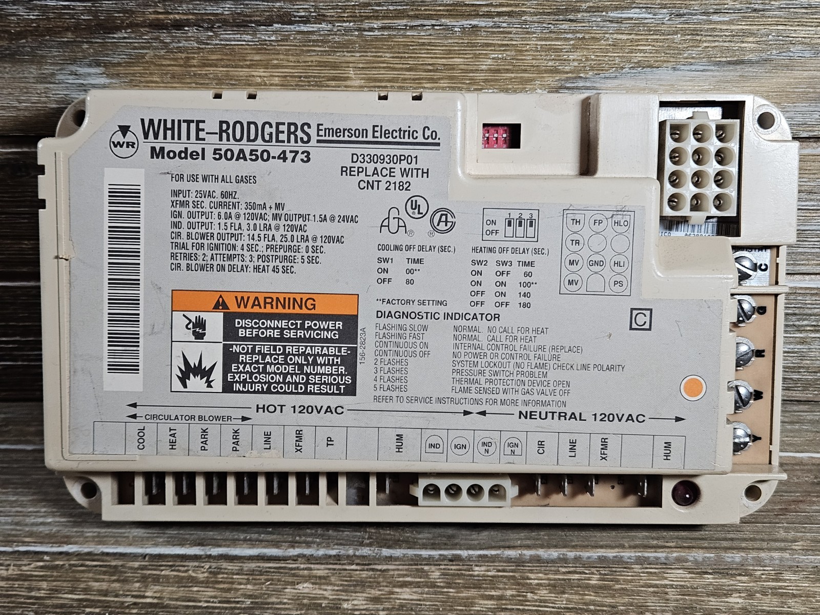 WR Furnace Control Board Fits Trane White Rodgers 50A50-473 50A50-471