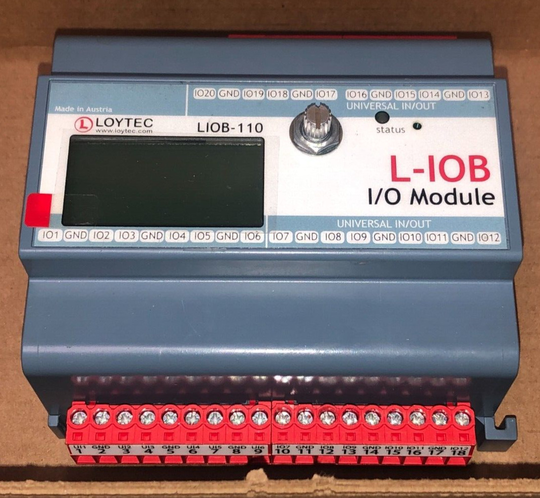 LIOB-110 LOYALTEC Input/Output Module: 20 Universal I/O (IO) /T1DE
