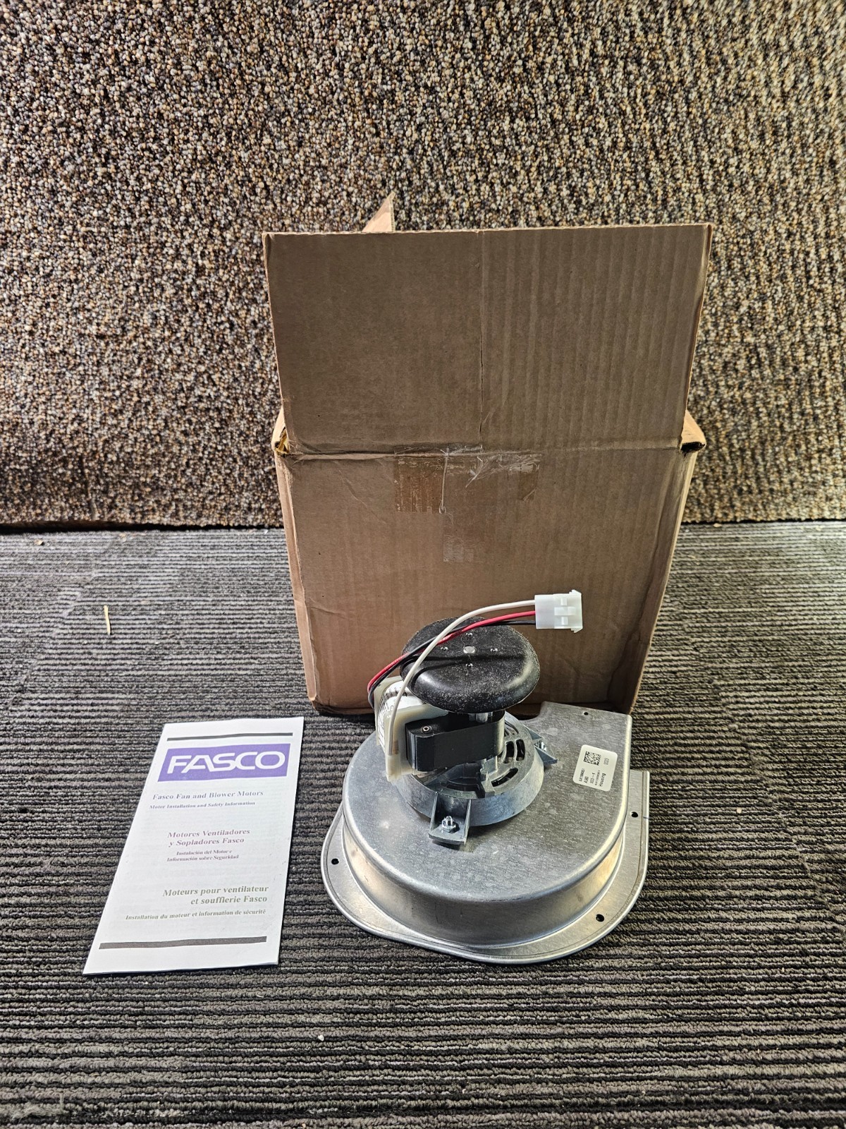 Fasco A360 2-Speed 2700 RPM 1/25 HP CW Shaded Pole Draft Inducer Motor