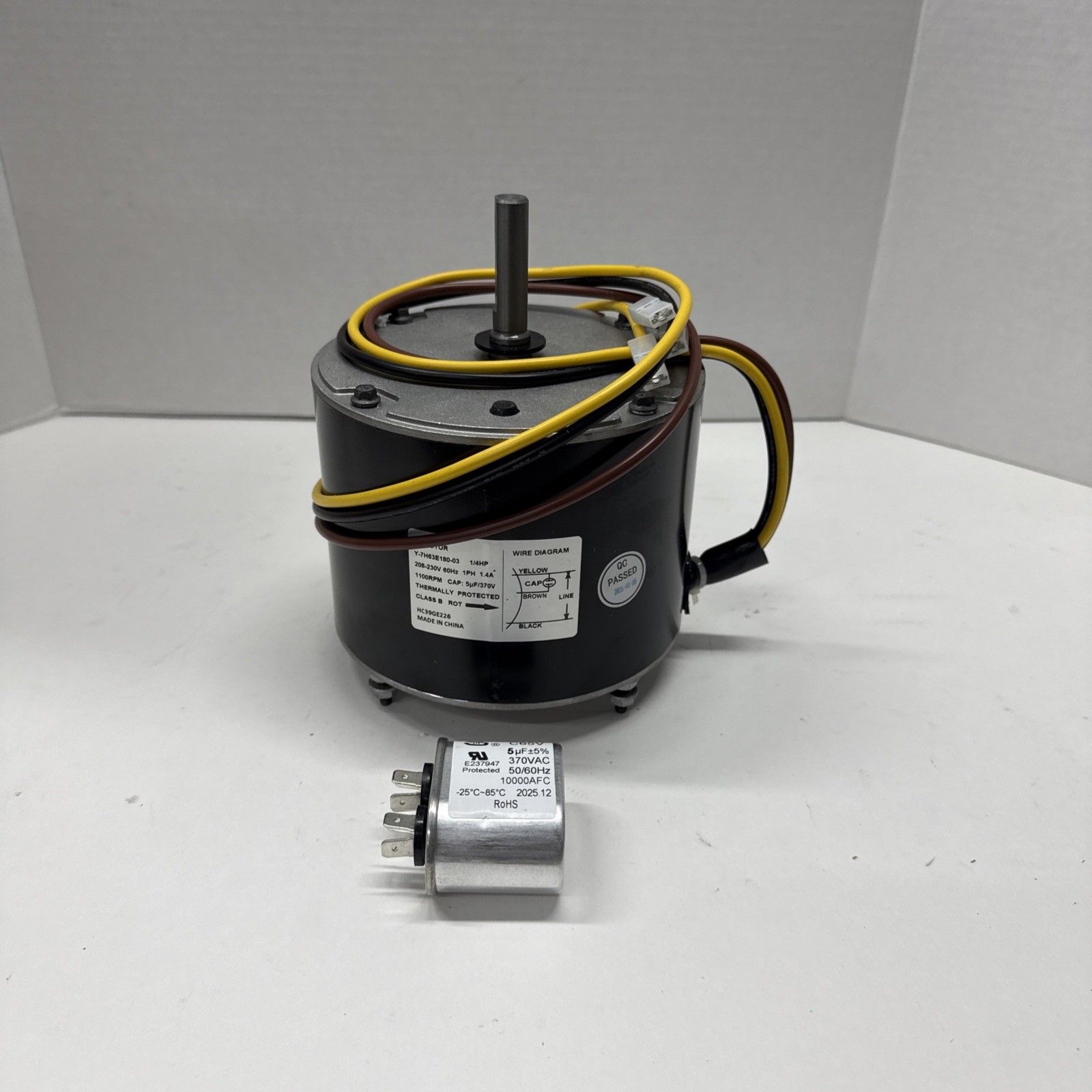 HC39GE226A Condenser Fan Motor Y-7H63E189-03 1100rpm 1/4hp 208-230v
