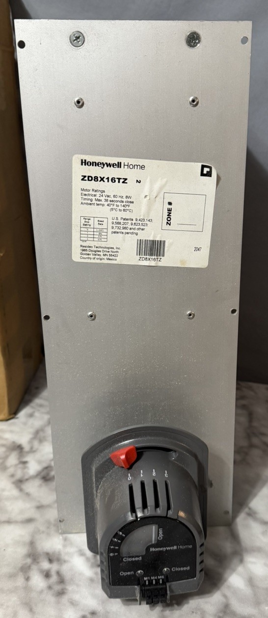 Honeywell HOme TrueZone Rectangular Damper 8×16 ZD8X16TZ
