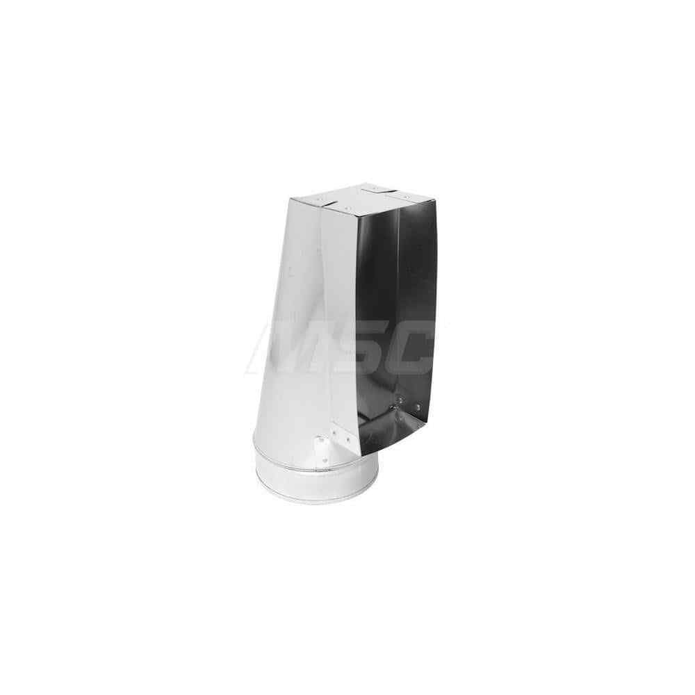 Made in USA 6″ Round ID x 4″ x 10″ Galvanized Duct End Register Boot