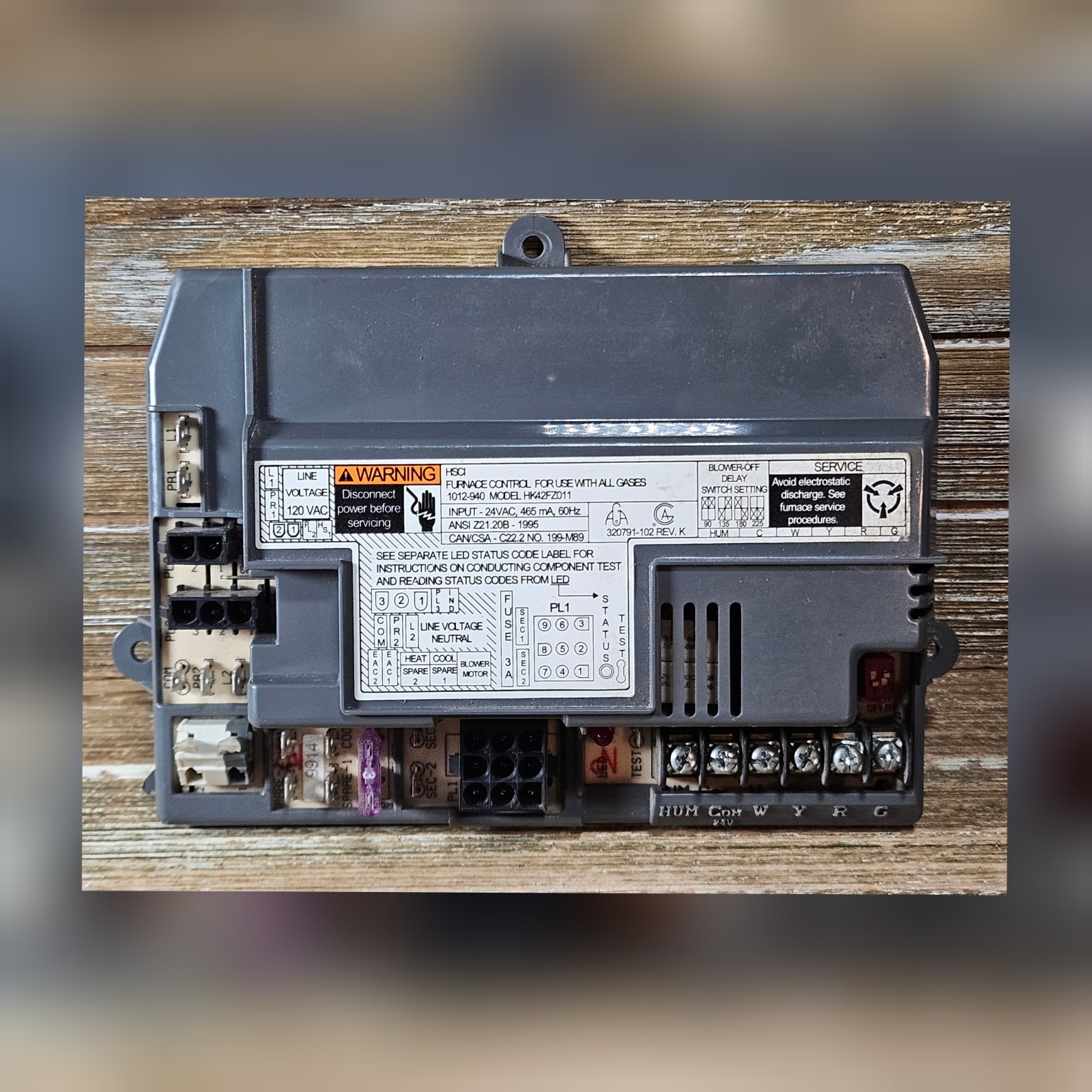 Carrier Bryant Payne HK42FZ011 Furnace Control Circuit Board 1012-940