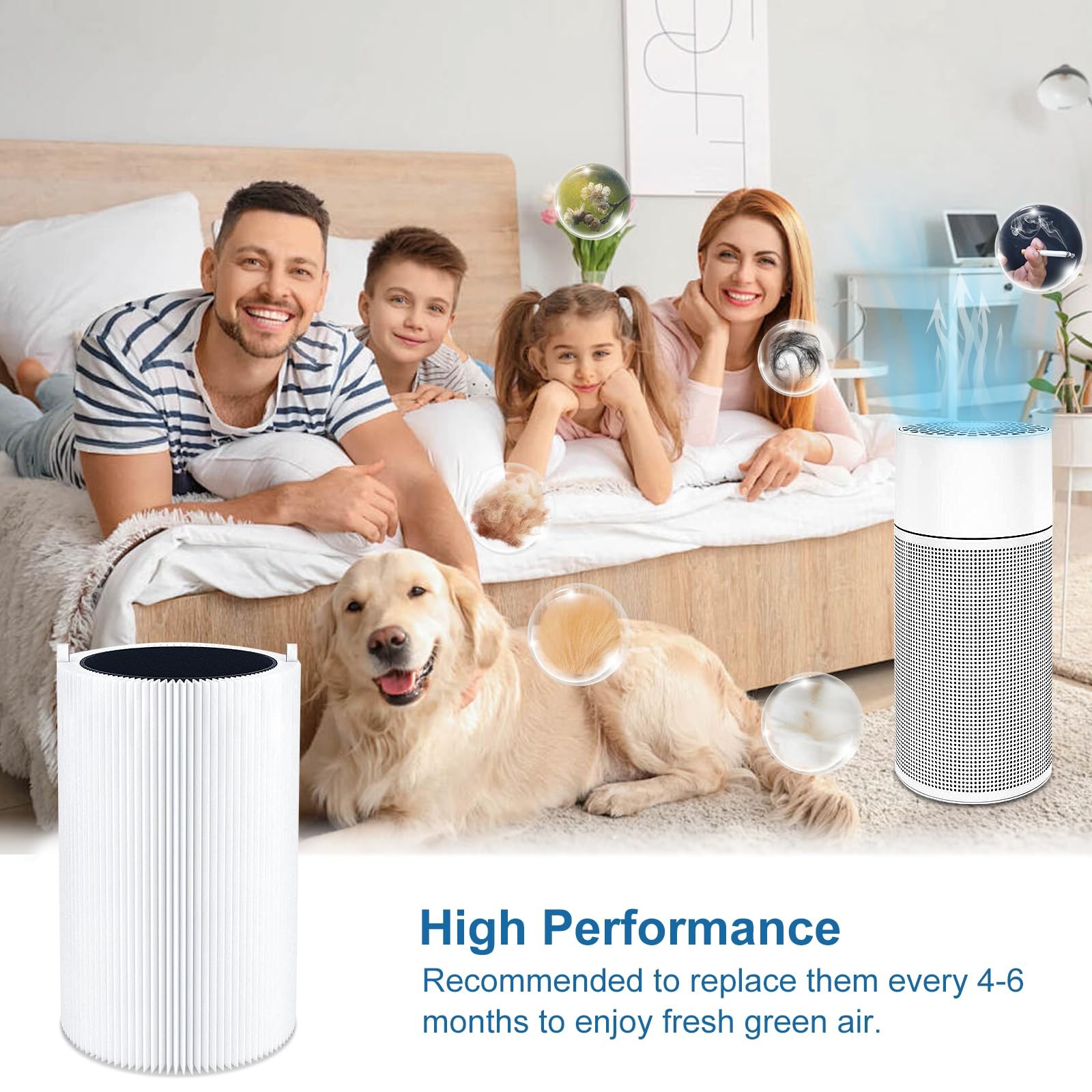 Blue Air 411 Replacement Filter Compatible with 3 Pack 411