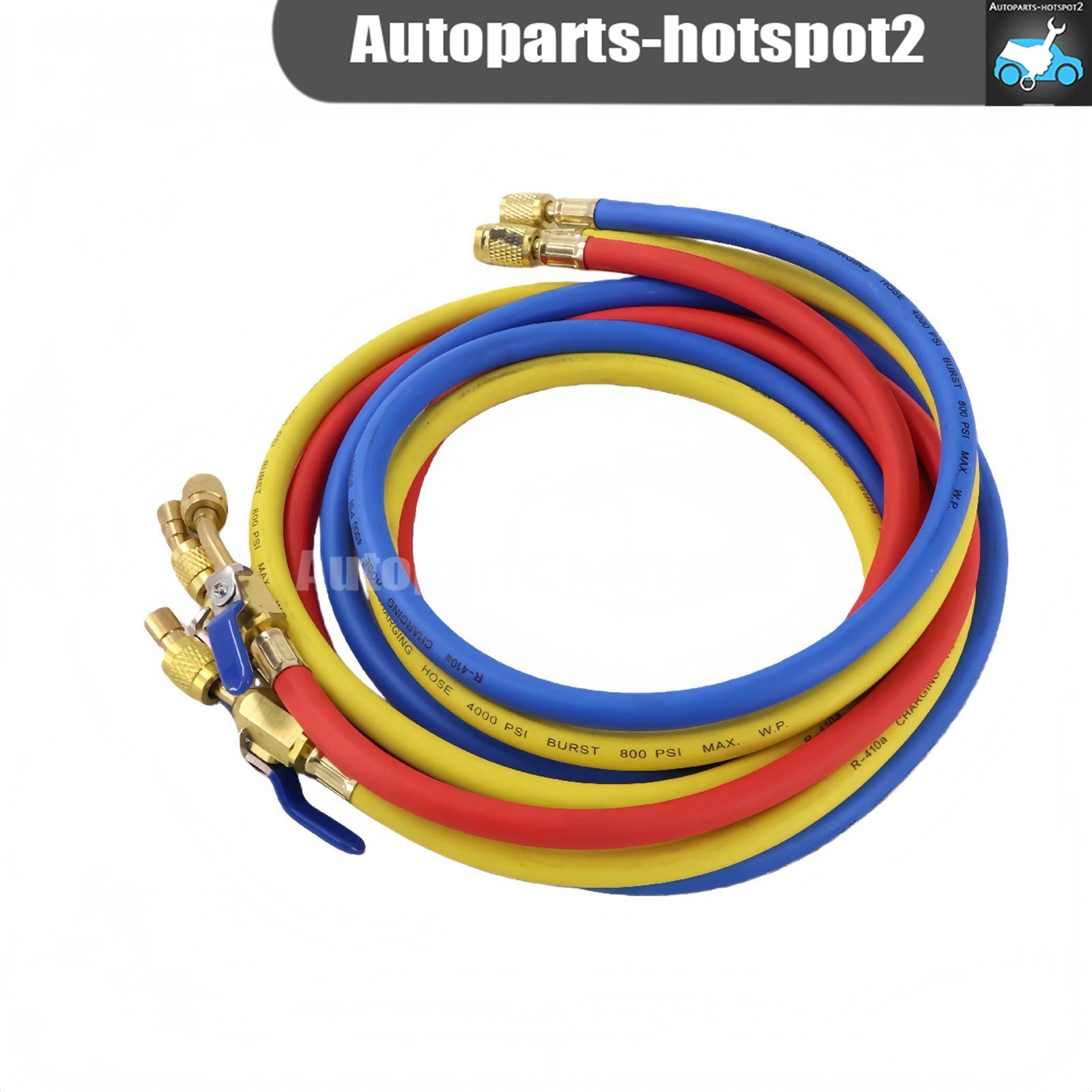 NEW For 29986 Plus II 72″ HVAC Charging Hose Set 1/4″ (3-Pack)