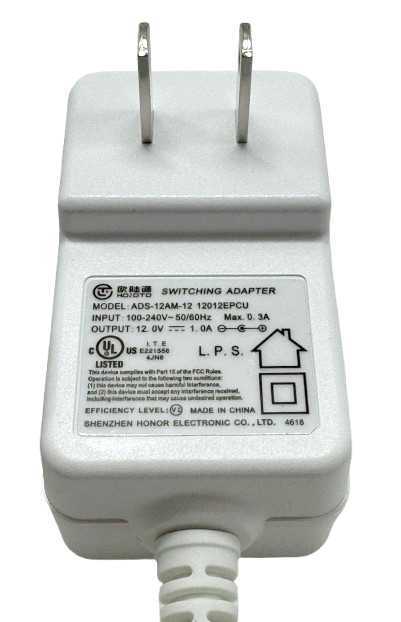 Genuine EZVIZ Power Supply AC/DC Adapter 12V 1A White HOIOTO ADS-12AM-12