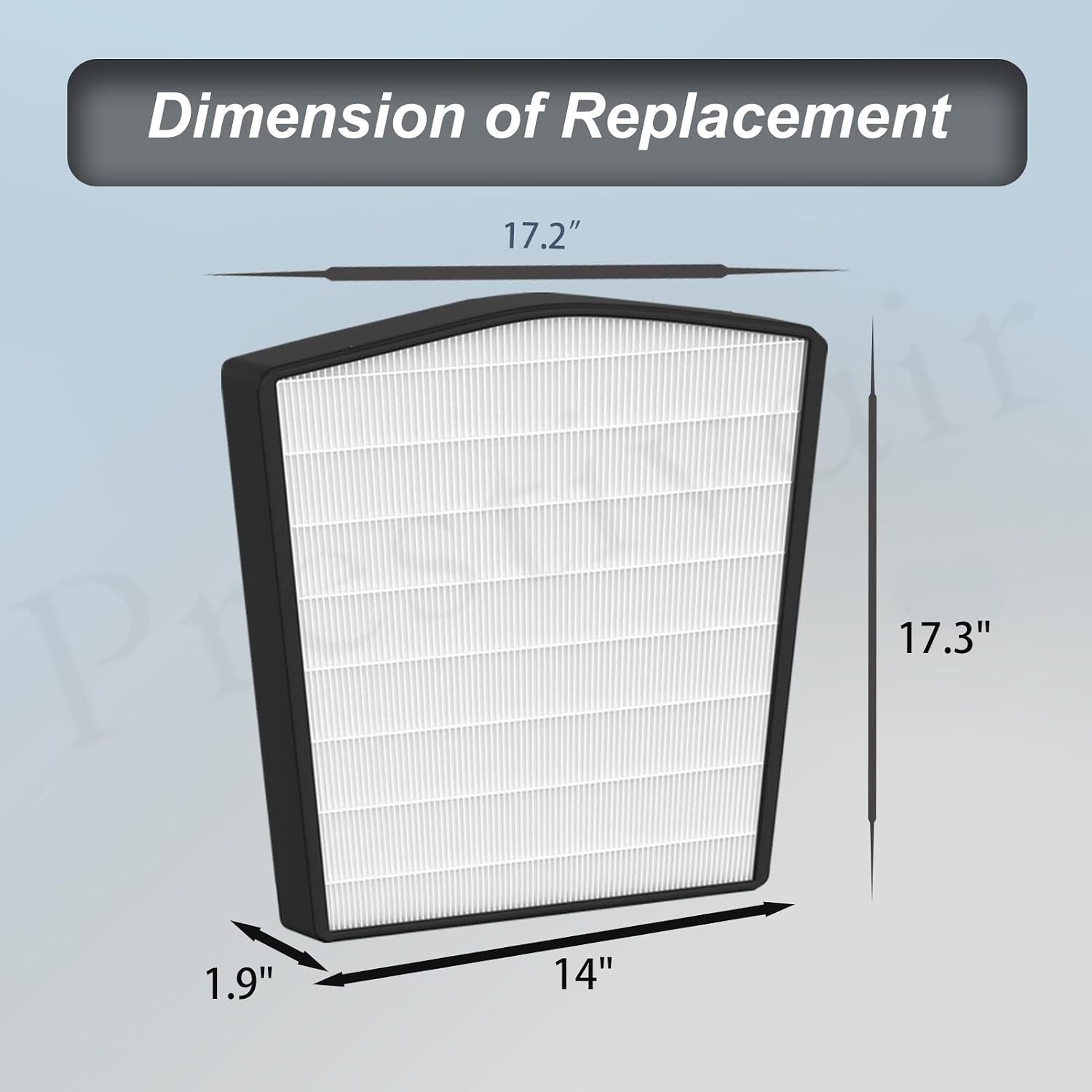 Replacement Filter LP-HF550P Compatible with Live-Pure Bali Series LP550TH LP550