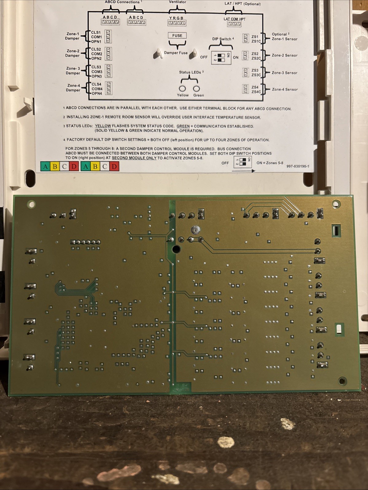Carrier SYSTXCC4ZC01 Infinity4-Zone Control Panel