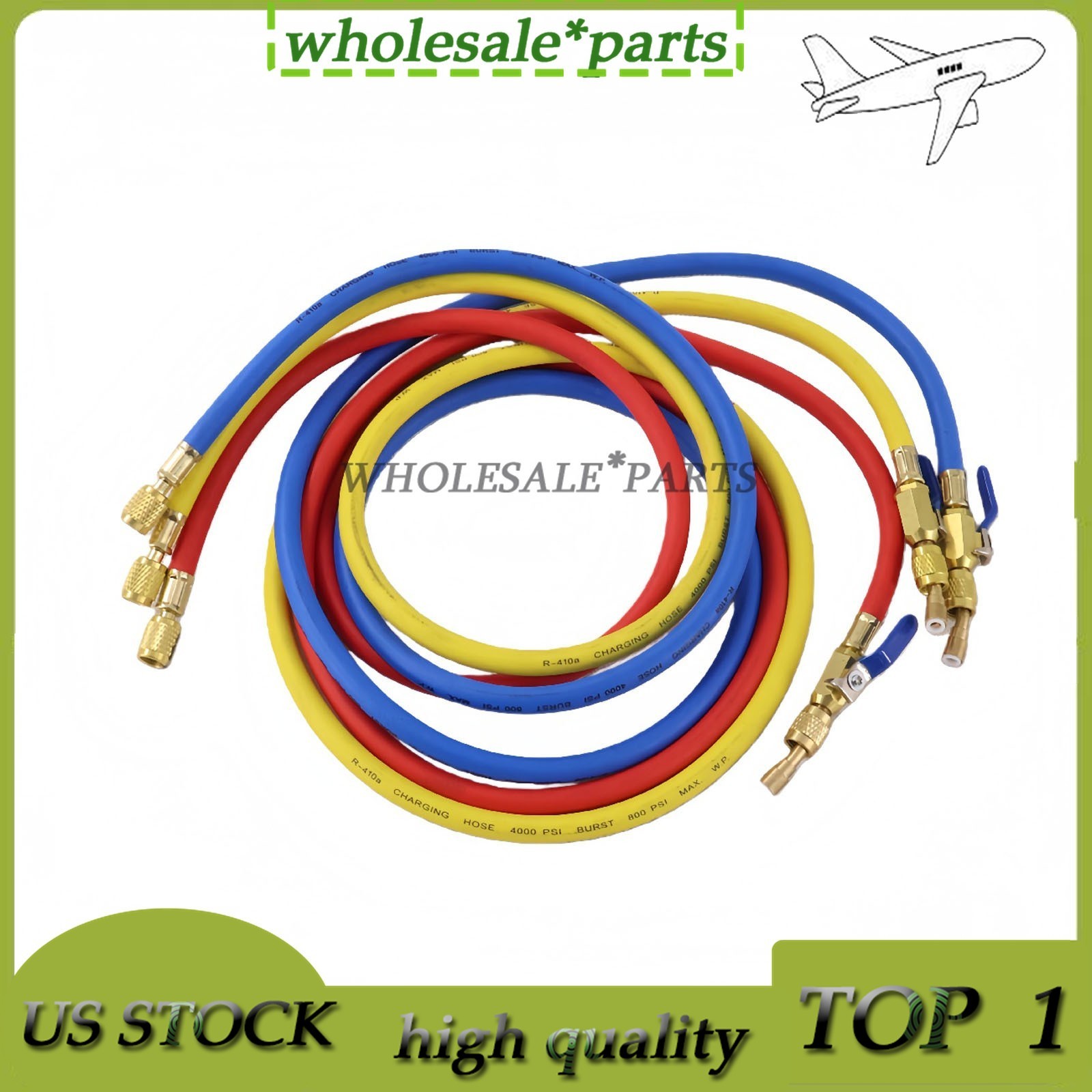 29986 3X Plus II 1/4″ Hose with Compact Ball Valve End Refrigerant Charging Hose