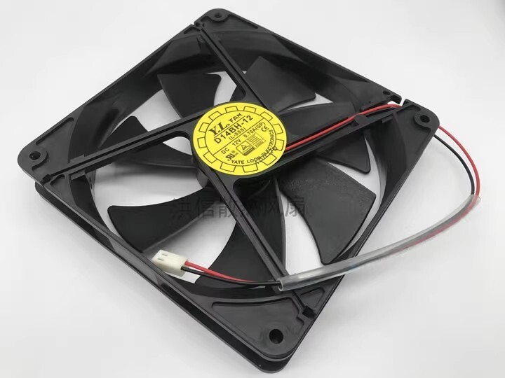 YaLn FAN 14025 D14BH-12 DC12V 0.70A 14CM 2-Pin Cooling Fan