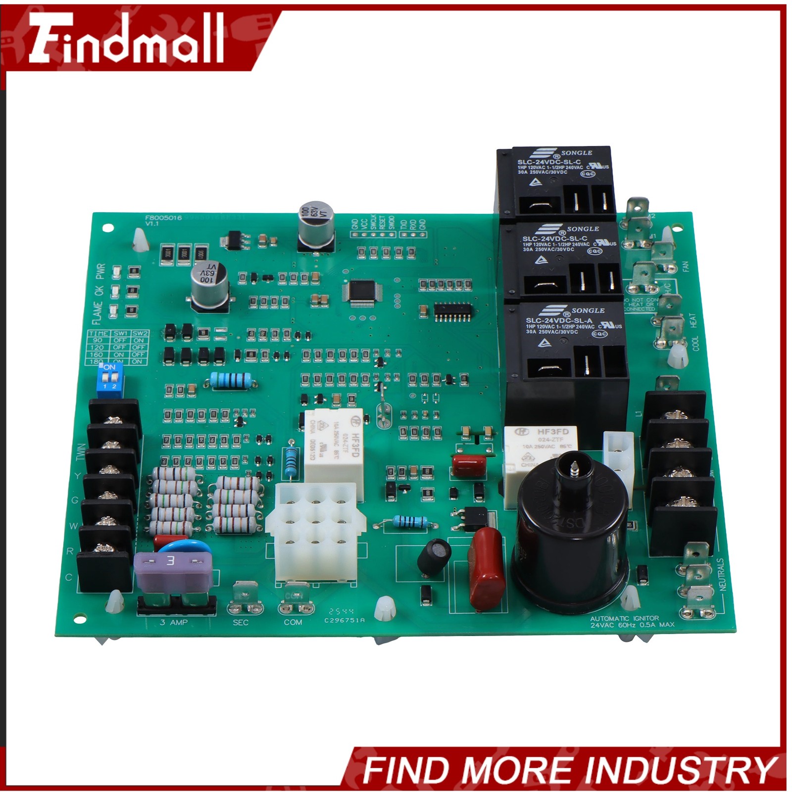Ignition Control Circuit Board Furnace Control Board ICM292 62-24140-02 62-24140