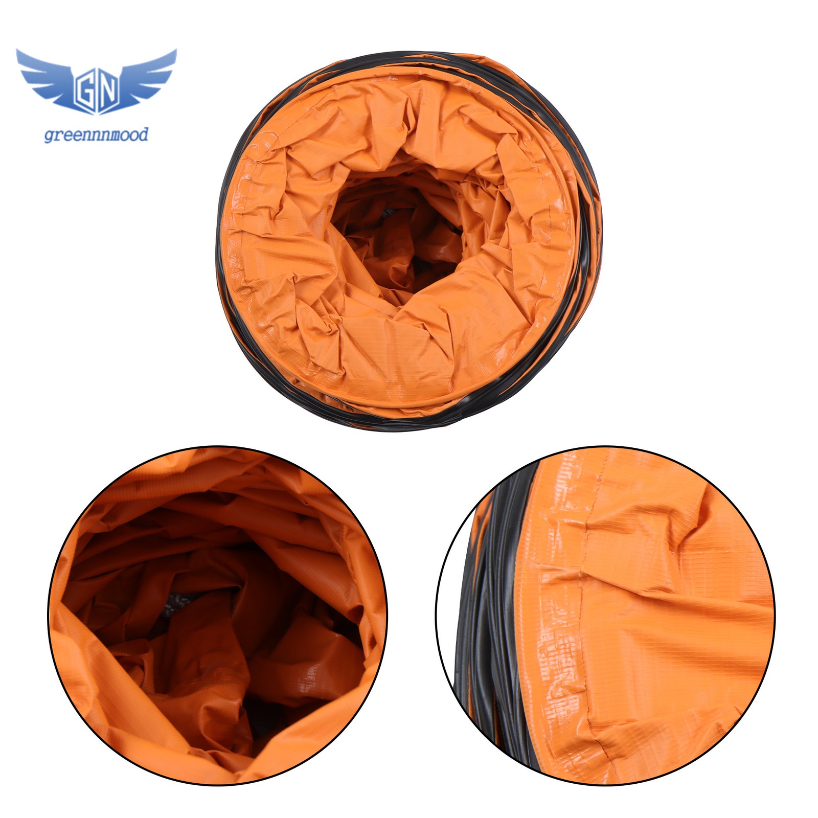 12″ PVC Flexible Ducting 32FT Fit For Ventilator Hoses Strong Flame Retardant