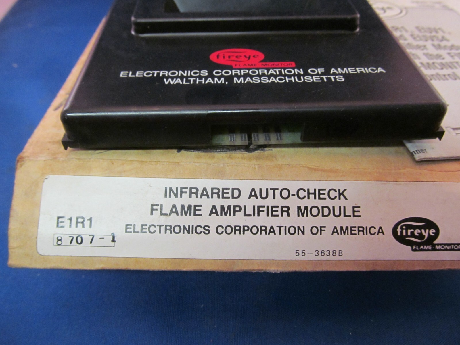 FIREYE E1R1 INFRARED AUTO-CHECK FLAME APMLIFIER MODULE