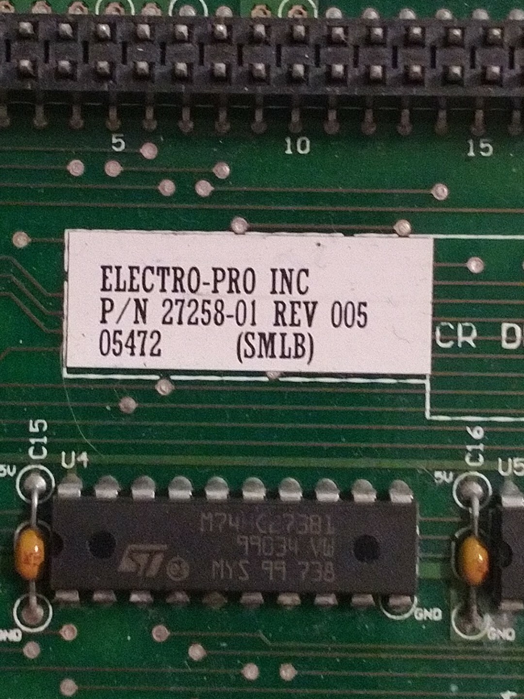 Electro-Pro Chiller Control Board P/N 27290-01 and 27258-01