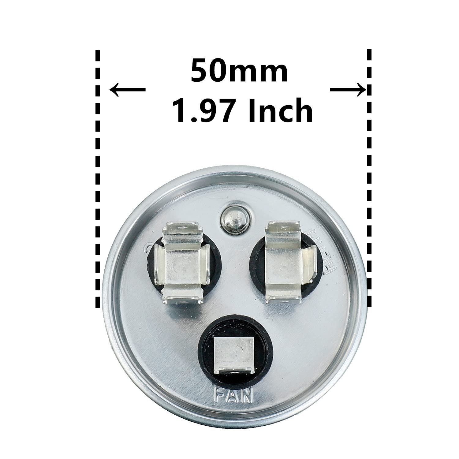 45+5uF Dual Run Capacitor 370V CBB65 for AC Motor, Fan Start, Condenser