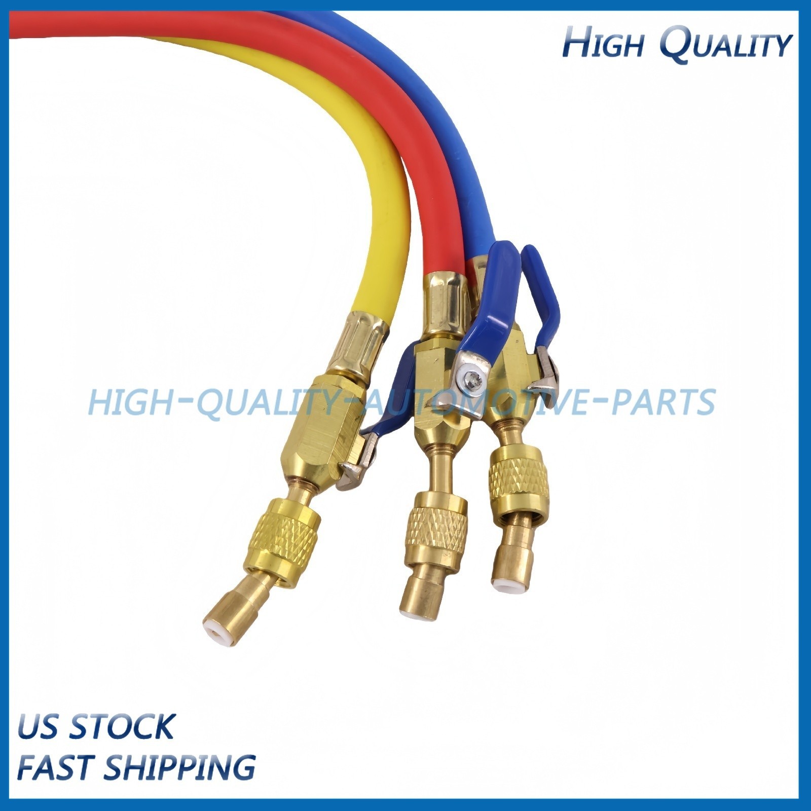 For R-410A Refrige 3Pack 29986 Plus II 1/4″ Hose with Compact Ball Valve 72″ NEW
