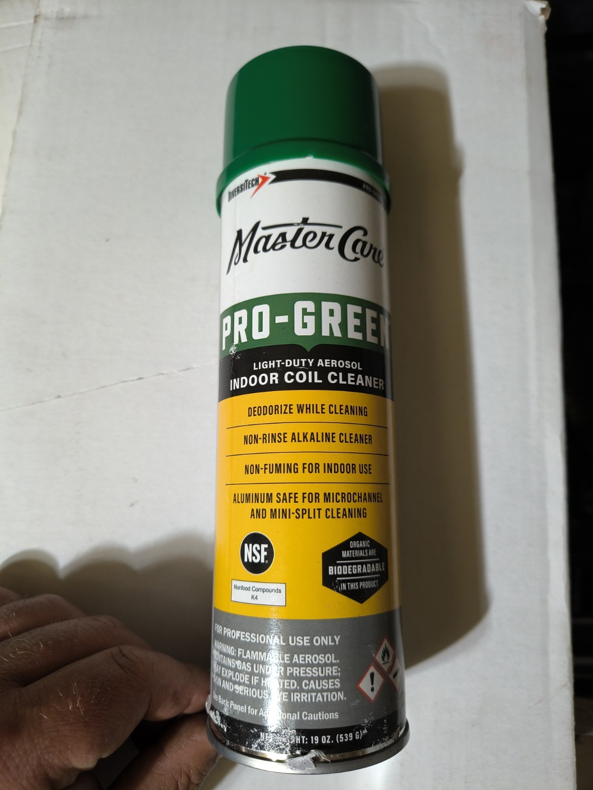 DiversiTech PRO-GREEN- MasterCare PRO-GREEN-19oz Aeroso.lLight Duty Coil Cleaner