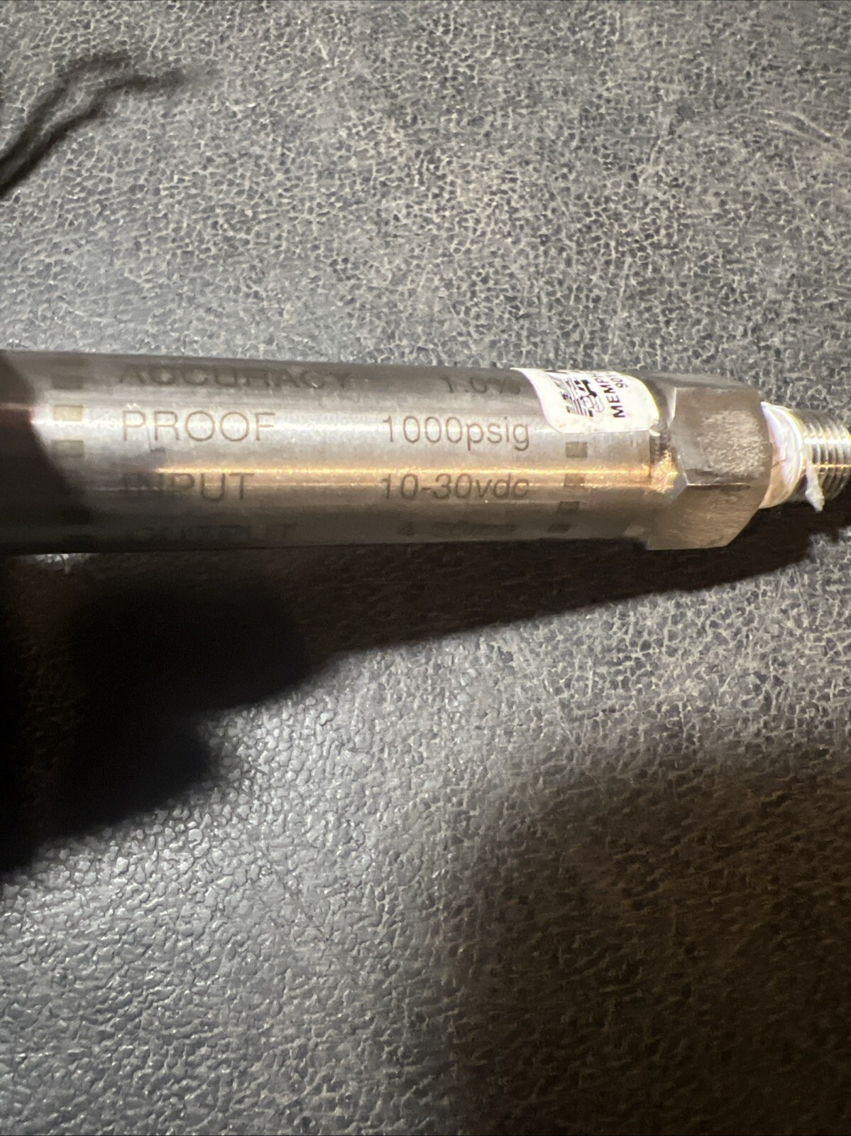 Kele PTX1 Pressure Transmitter Range 500psig Acc. 1% Proof 1000psig Input 10-30v