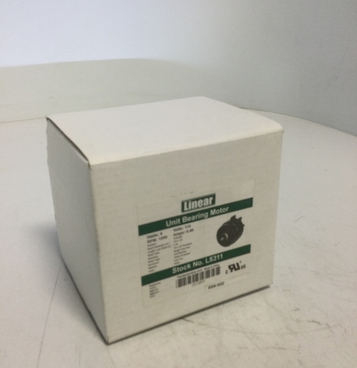 NEW, LINEAR, L5311, UNIT BEARING MOTOR, 115V, 6 WATT, 0.46A, 1550RPM. (28F-1)