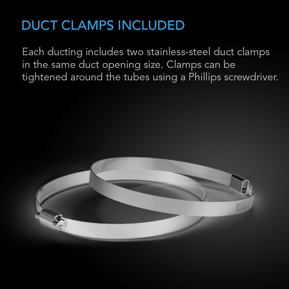 Ac Infinity Flexible 8-Inch Aluminum Ducting Heavy-Duty Four-Layer Protection