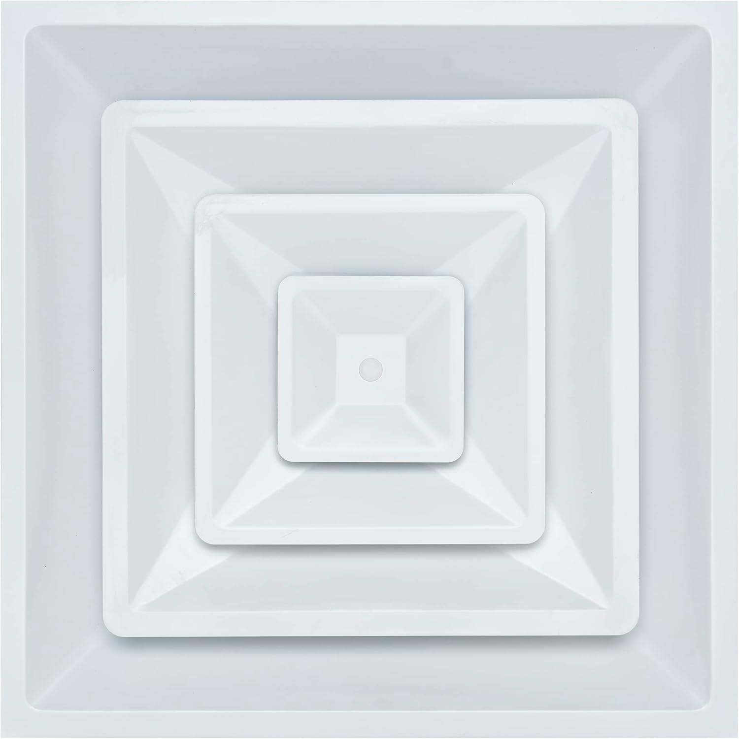 2’x2′ Lay in Steel Air Supply Diffuser | 24×24 T-Bar Drop Ceiling 6″ Neck 3 Cone