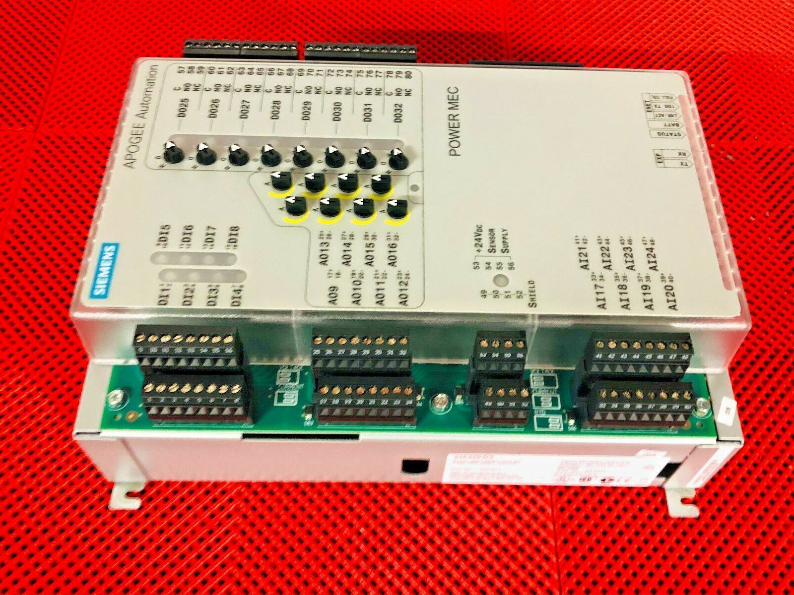 Siemens 549-633 Power MEC Model 1210EB, Apogee Firmware, Pxm, HOA, Enet, Bacnet