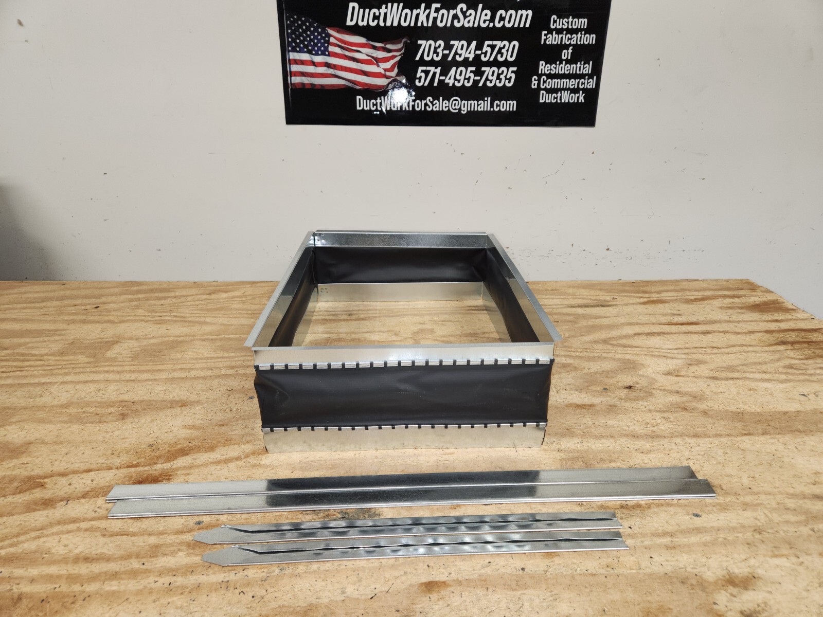 20 X 20 Inches CARLISLE FLEXIBLE DUCT CONNECTOR CANVAS DUCTWORK CONNECTOR