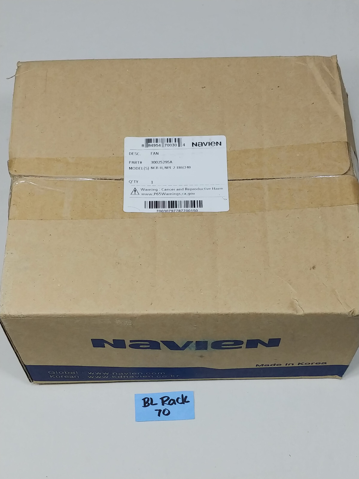 NAVIEN 30025295A / 30025295A Fan New-Old Stock