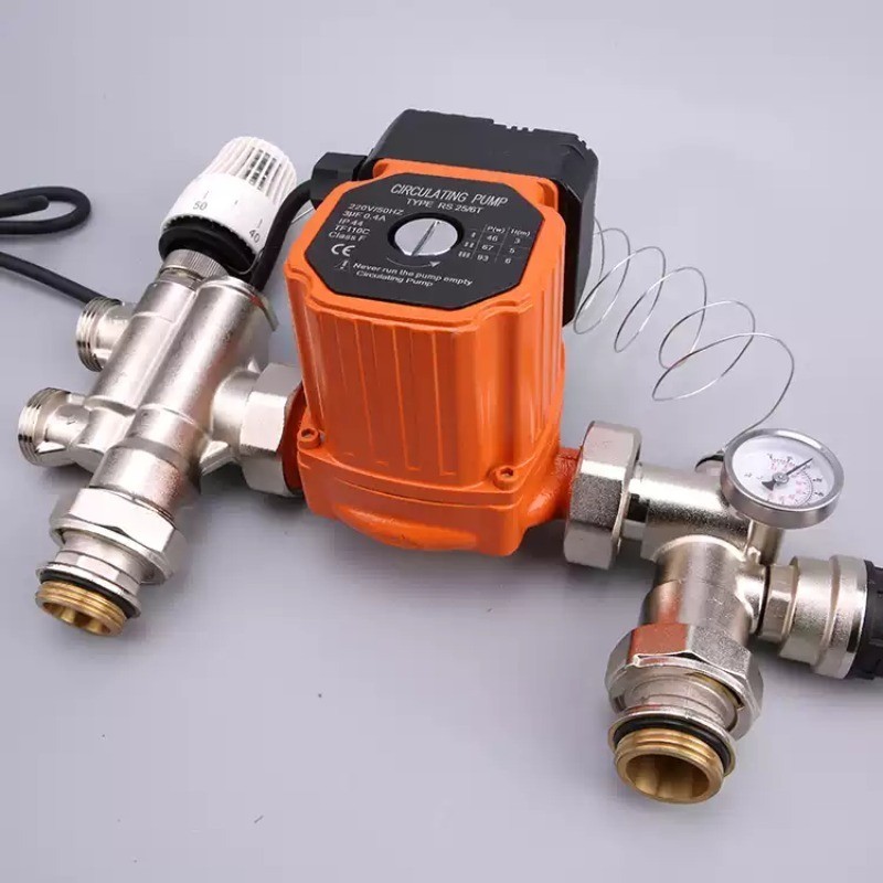 DN25 Thermostatic Pump Mixer Blender for Water Underfloor Heating