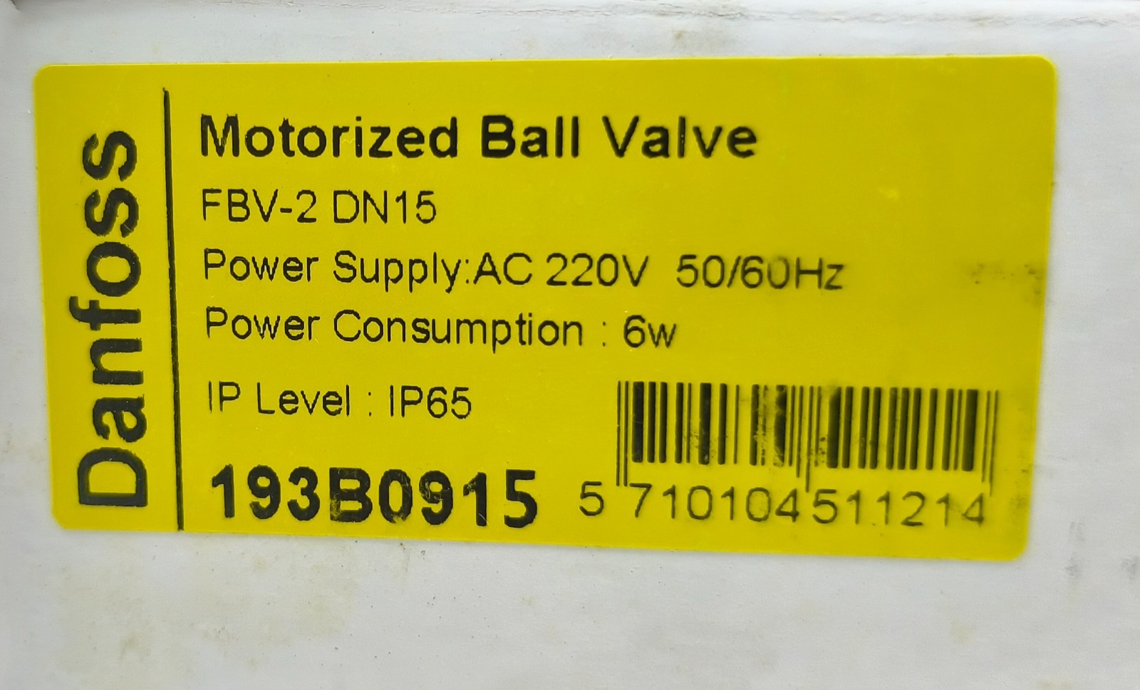 Danfoss Motorized Ball Automatic Valve FBV-2 193B0915 DN15 IP65 220VAC 50-60HZ