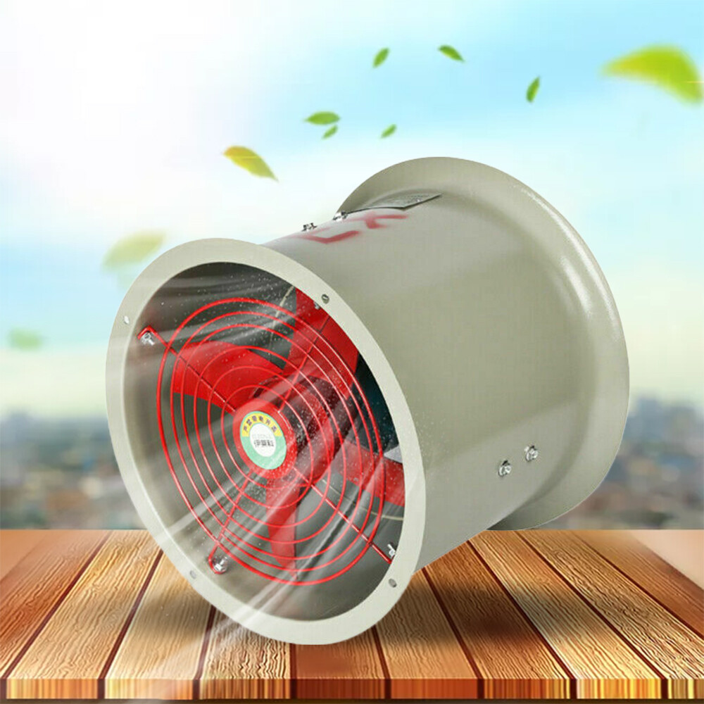 110V 12″ Explosion-proof Axial Fan Pipe Spray Booth Paint Fumes Exhaust Fan US