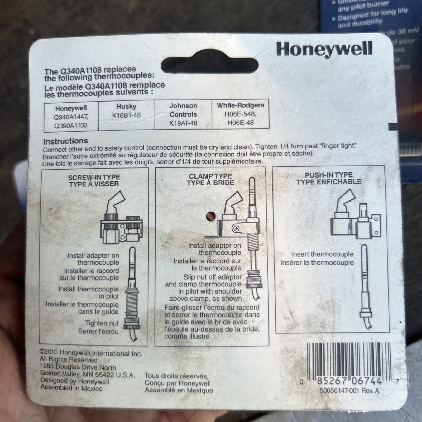 3-RESIDEO HONEYWELL Q340a1108 48” UNIVERSAL THERMOCOUPLE 30 MV