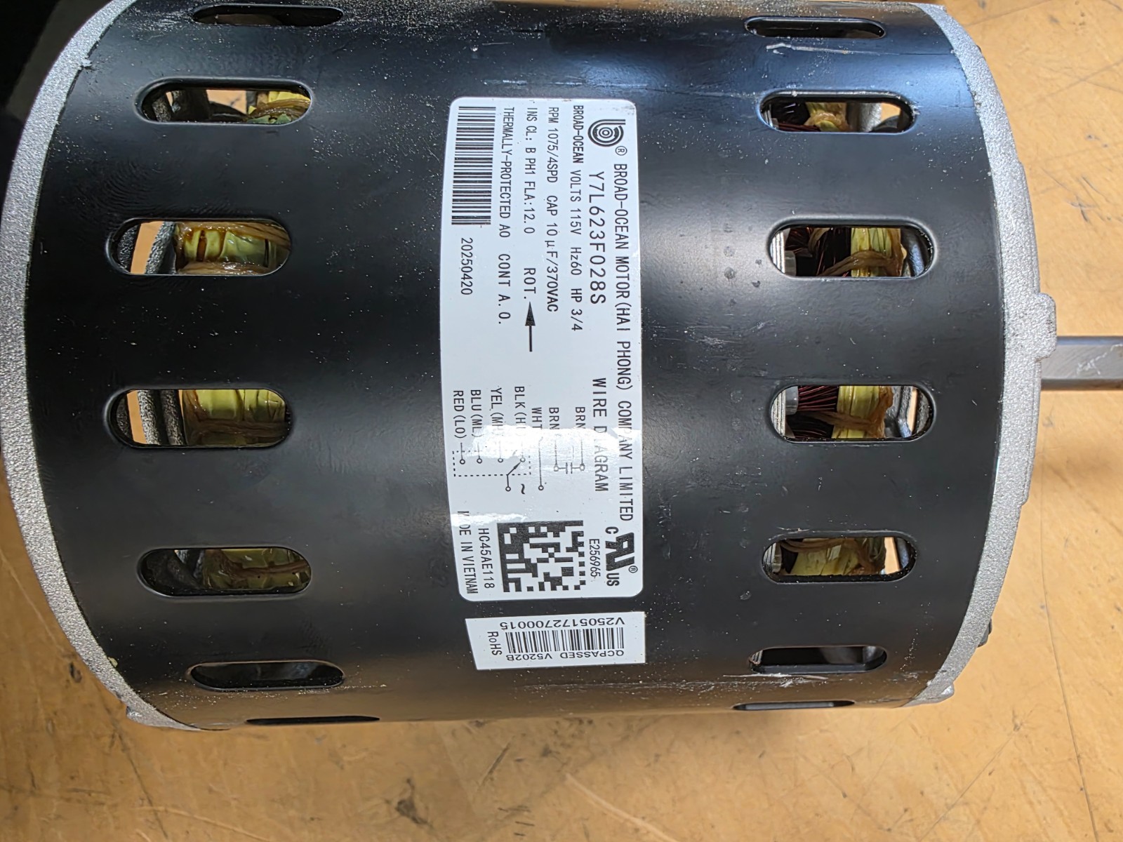 Carrier HC45AE118 Blower Motor / With optional Belly Band