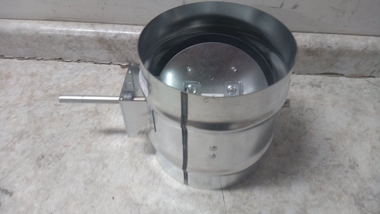 Dayton 3HGN8 8 In Duct Diameter 14 In Overall L Manual Control Damper
