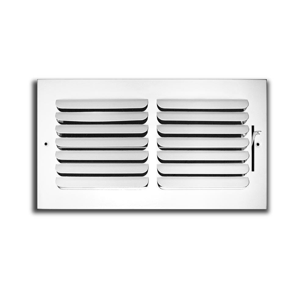 HVAC Premium 10″w X 8″h [Duct Opening] 1-Way Fixed 11.8″L x 9.8″W, White