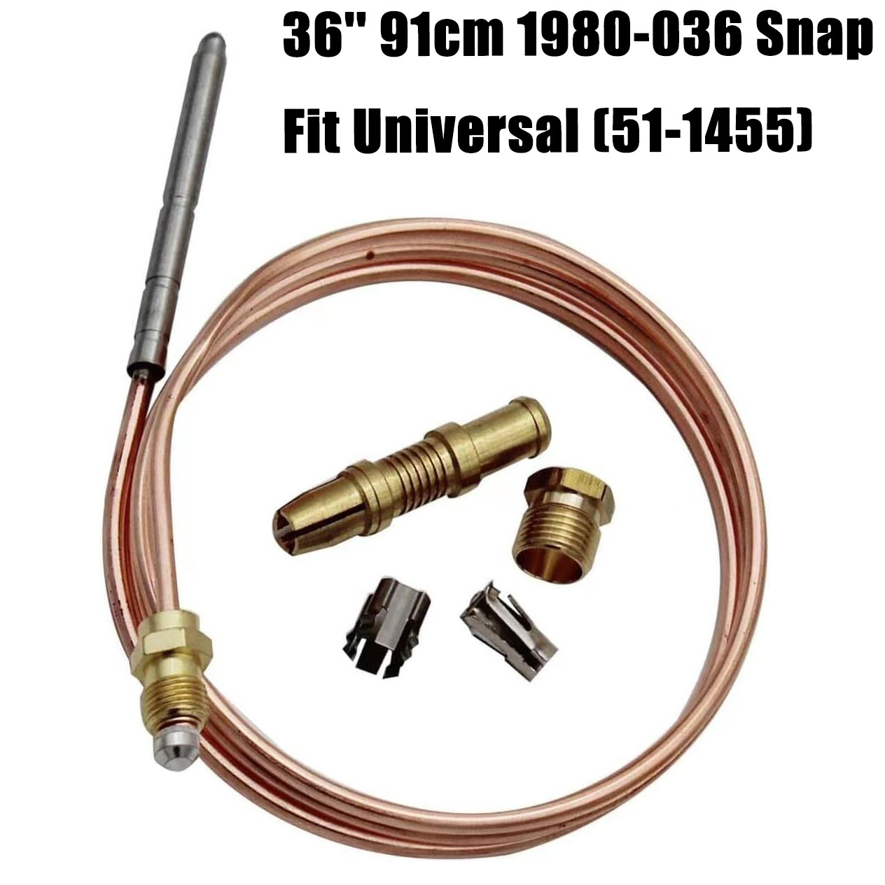 For Robertshaw Thermocouple 36” 91cm 1980-036 Snap Fit Universal (51-1455)