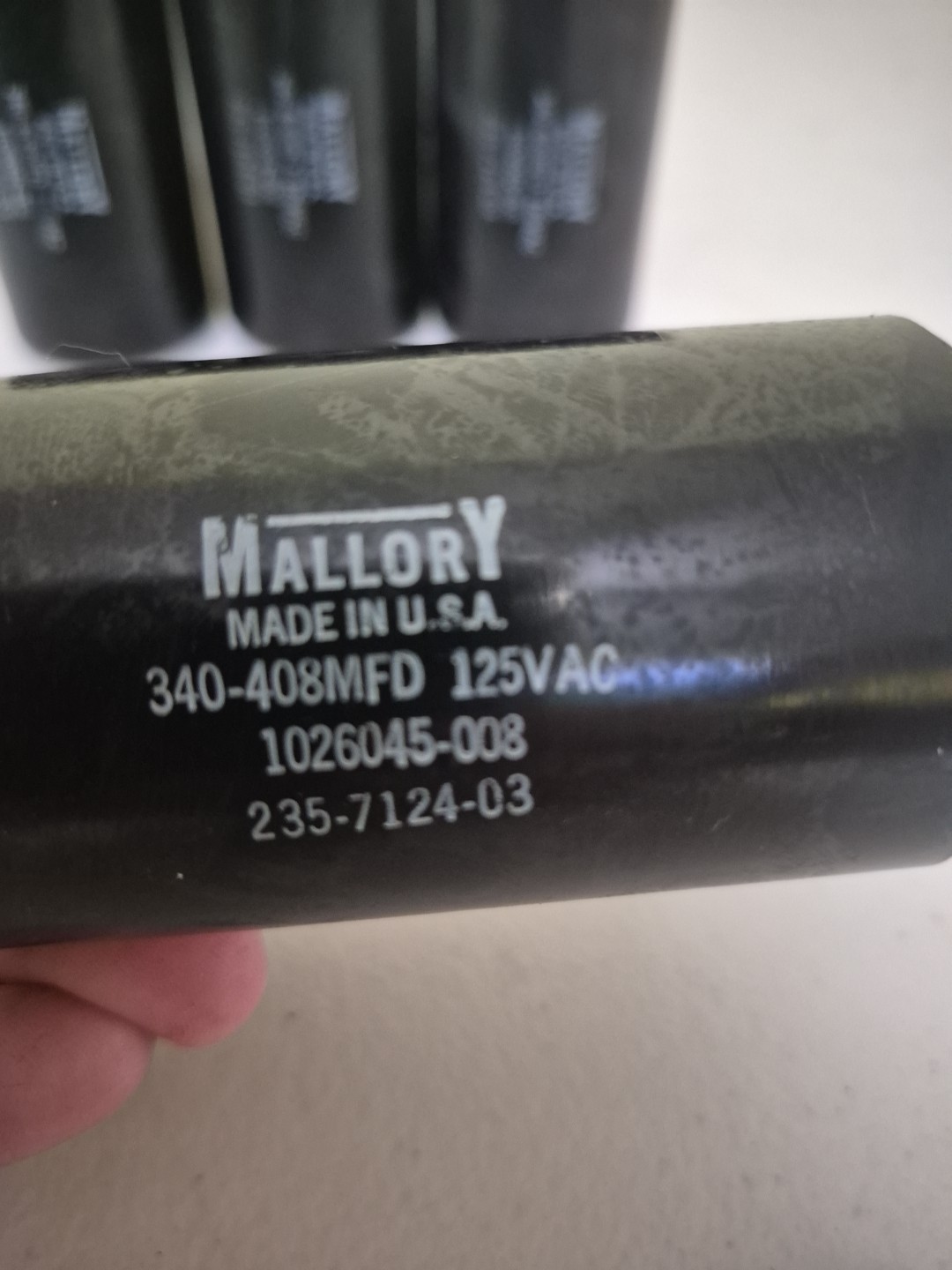 Start Capacitor 340-408MFD MFD 125VAC