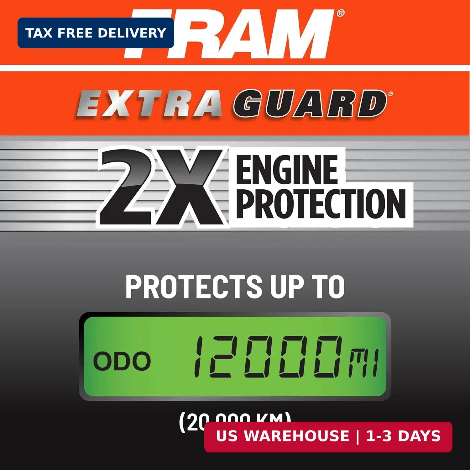 FRAM Extra Guard CA11943 Replacement Engine Air Filter for Select Hyundai and Ki