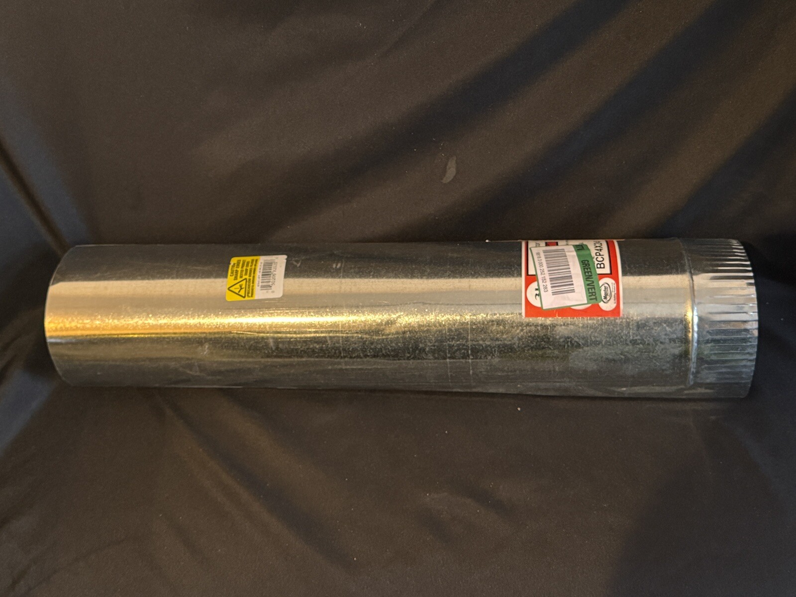 Five (5) Sheets — Master Flow Round Metal Duct Pipe 4″ x 2′ BCP4X24