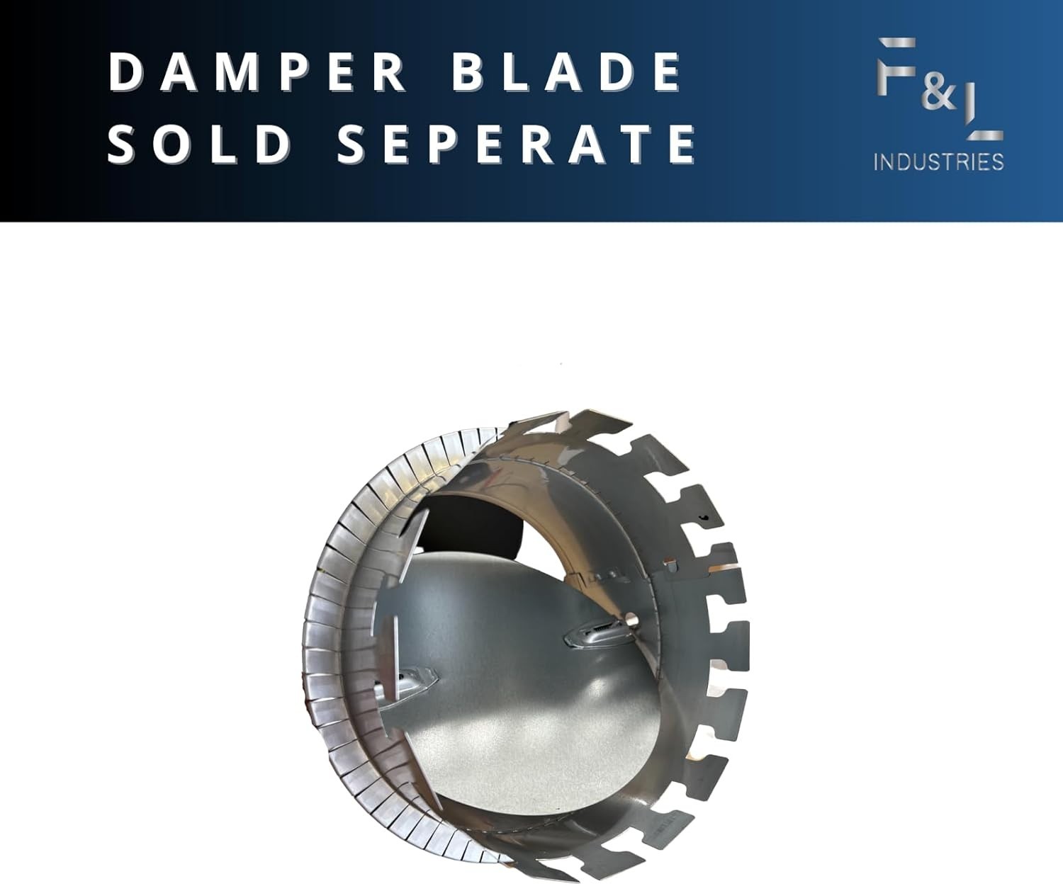 10″ Duct Board Collar – 28 Gauge Galvanized Steel, Snap-Together Design