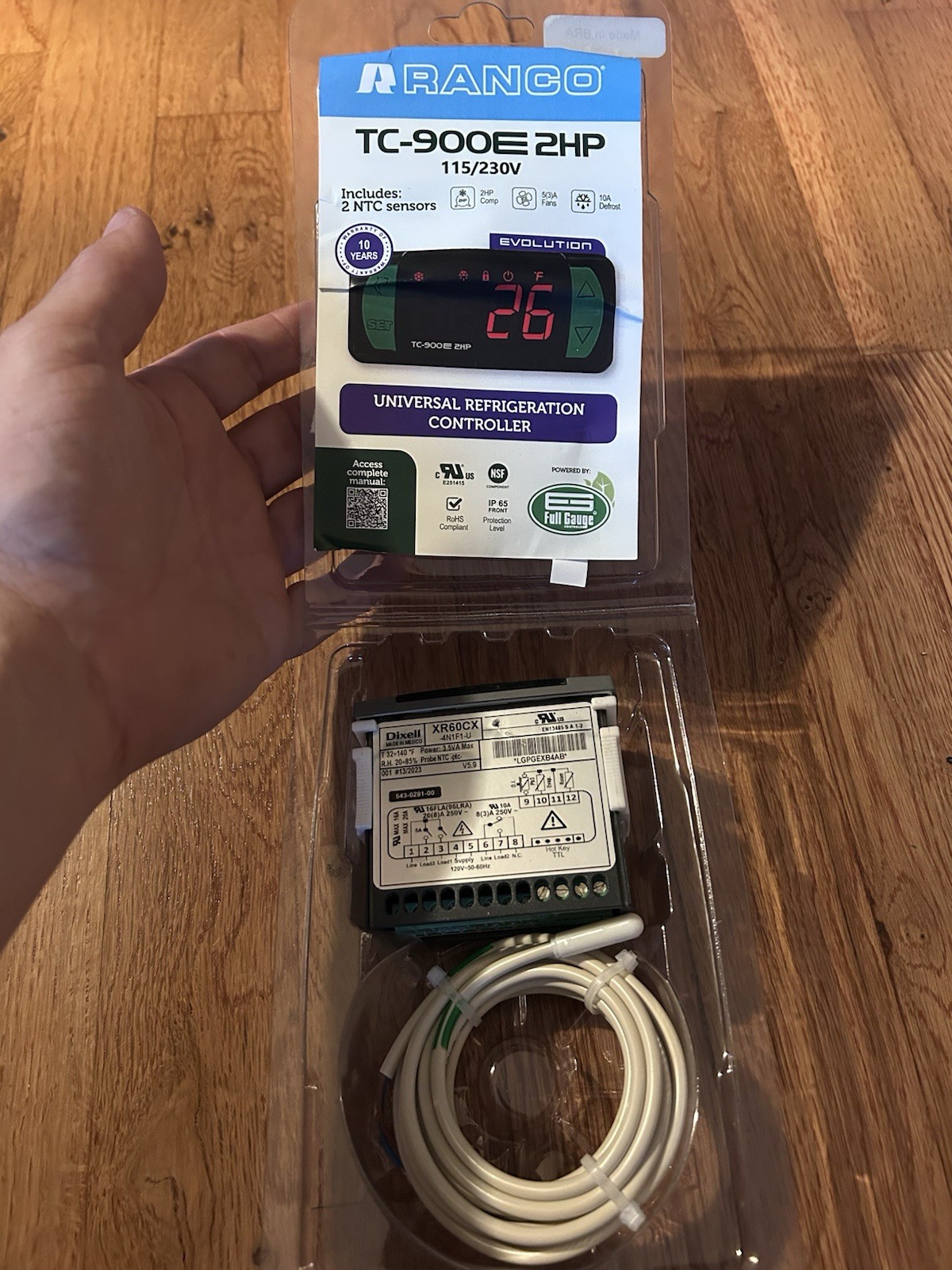 Ranco Universal Refrigeration Controller TC-900E2HP 115/230V Never Used