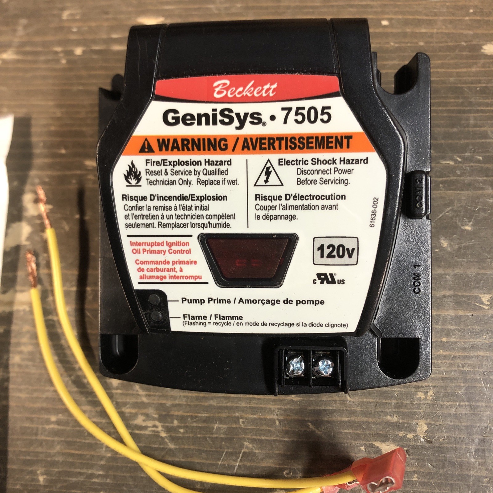 BECKETT GeniSys 7505 120-Volt Oil Burner Control – 7505P1515U *READ*