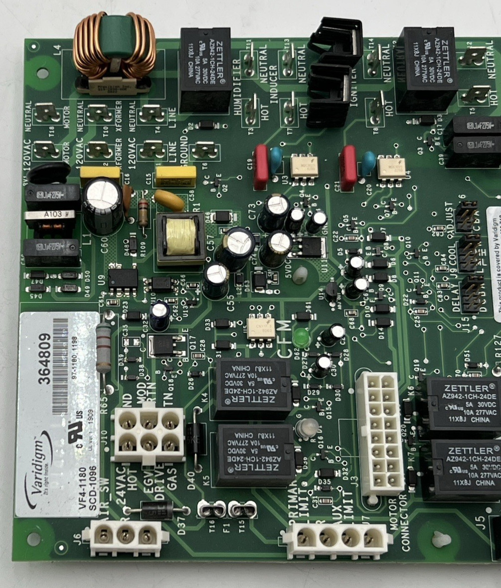 VARIDIGM 364809, VF4-1180, 97-1149A, SCD-1096 FURNACE CIRCUIT CONTROL BOARD #2