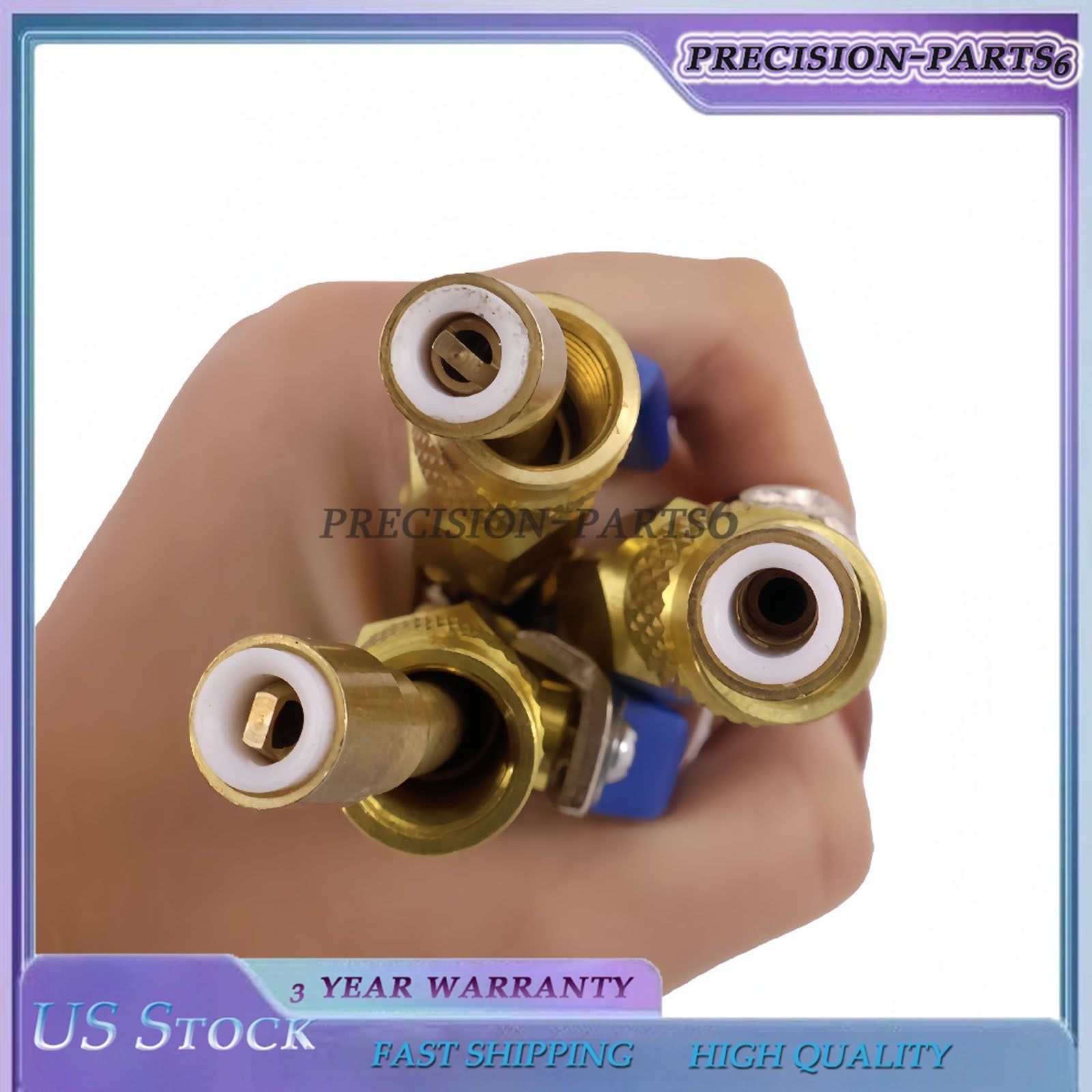 3X 29986 Plus II 1/4″ Hose with Compact Ball Valve End Refrigerant Charging Hose