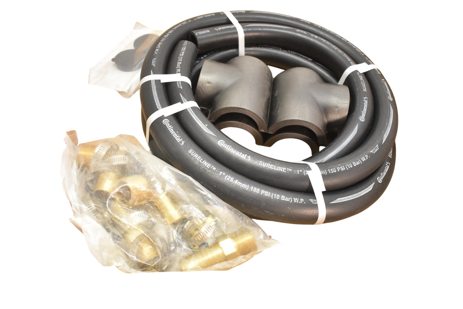Geo-Flo GHK-1L Hose Kit 1101 Heat Pump HVAC 1 In FPT Connections Black Brass