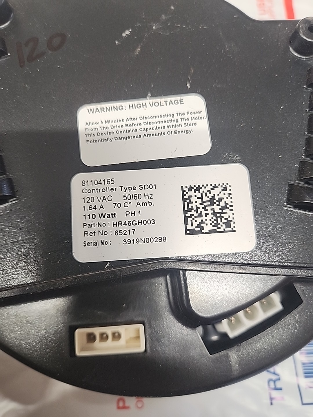 81104165 HR46GH003 340793-762 Ecm Module For Draft Inducer