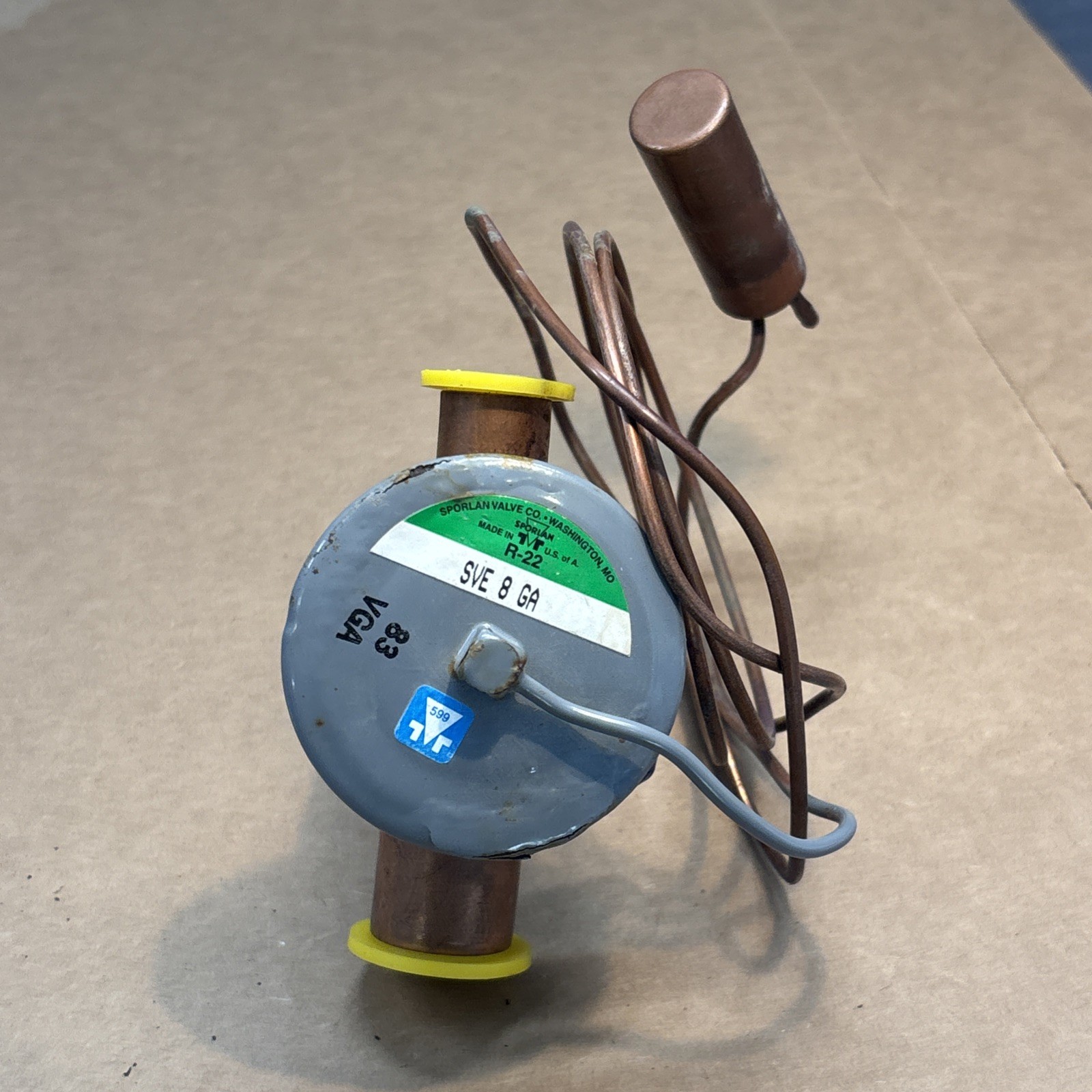 SPORLAN Expansion Valve SVE-8-GA 5/8 X 7/8