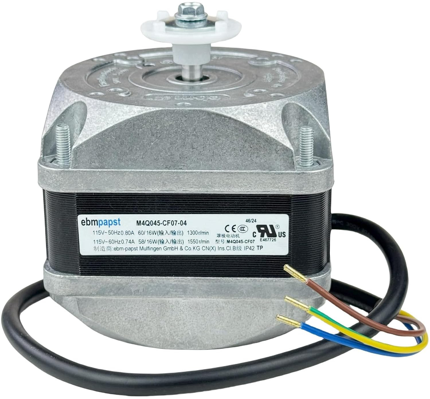 For Ebm-Papst M4Q045-CF07-04 Freezer Condenser Fan Motor, 115V AC Fan Motor Comp
