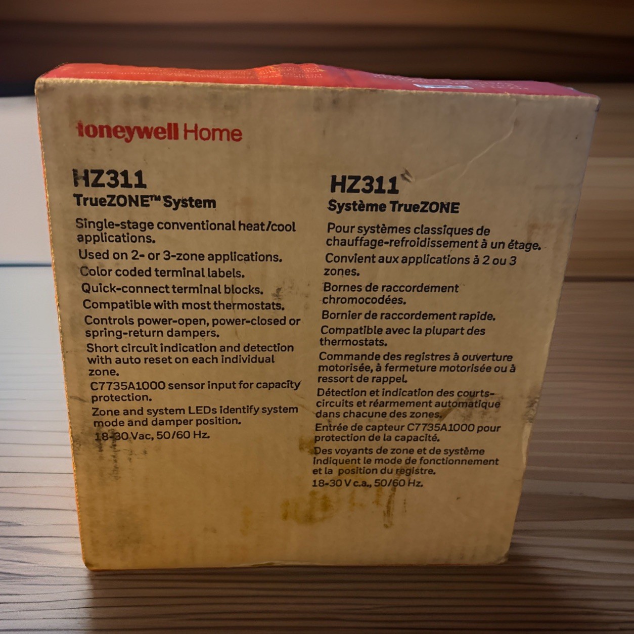 Honeywell Home HZ311 TrueZONE System Control Panel