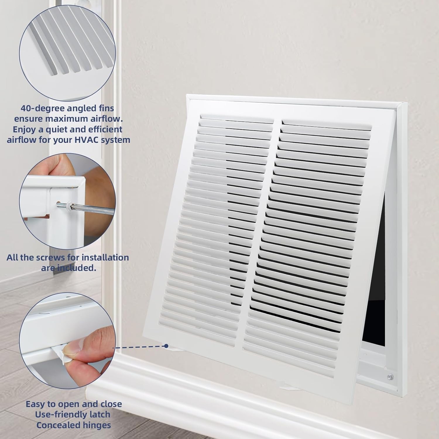 EXCELFU 24×14 Return Air Grille Duct Return Air Vent Cover
